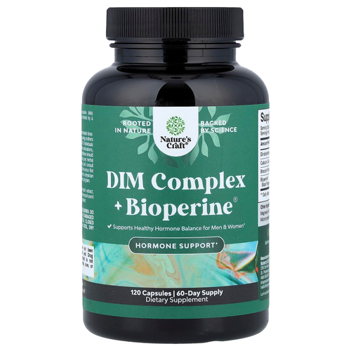 Nature's Craft, комплекс DIM + Bioperine®, 120 капсул