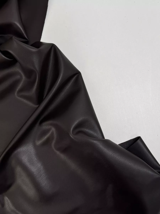 Кожа искусственная на замше, коричневый