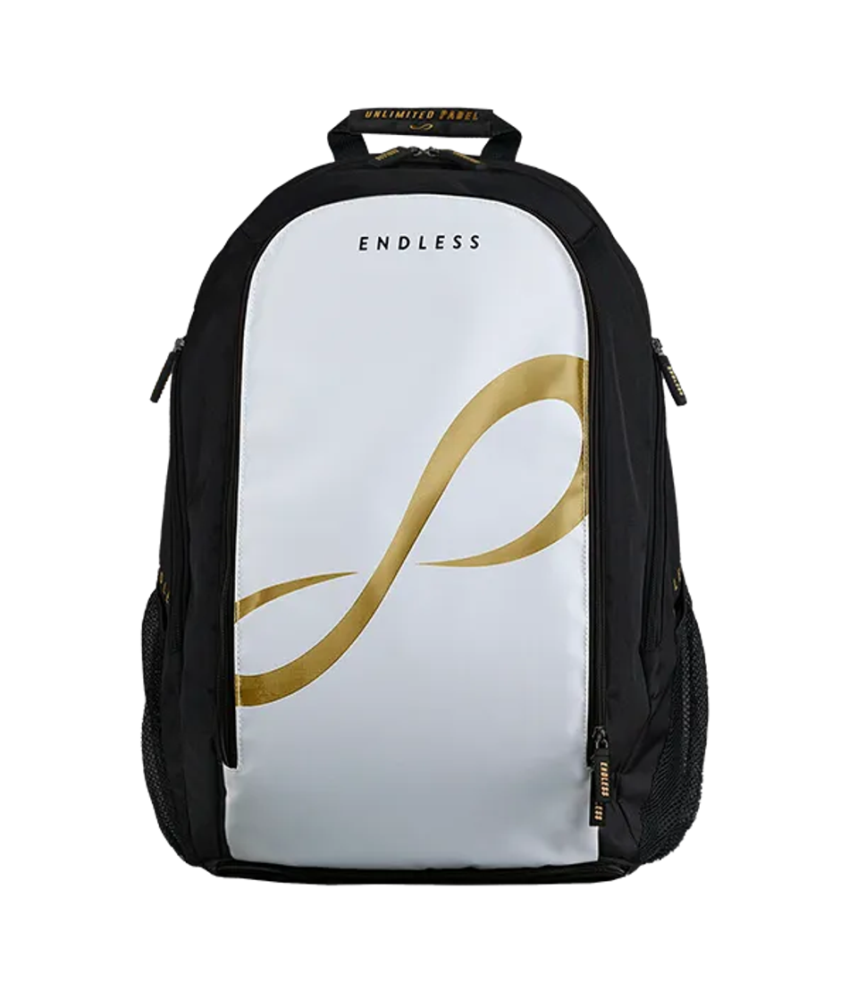 Рюкзак для падел Endless Icon White-Gold, лёгкий и вместительный