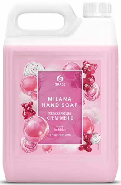 Крем-мыло жидкое увлажняющее MILANA Frut Bubbles 5л 125318