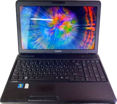 15"6 Уценённый ноутбук Toshiba c660-1v9 (1366x768, Intel Core i7-2620, RAM 4ГБ, SSD 128ГБ, Intel HD Graphics 5500, Win 10 Pro)