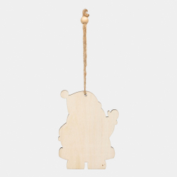 Подвеска на елку или подарок WOODEN CLAUS