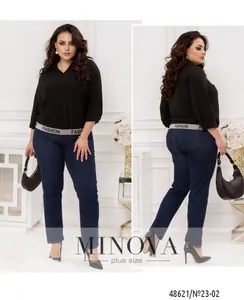 Блуза 23-02-Черный Minova