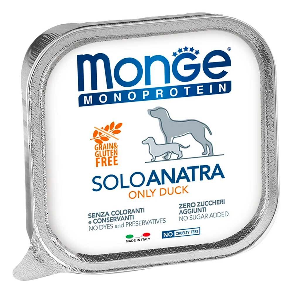 Monge Dog Solo 150 г утка - консервы для собак (паштет)