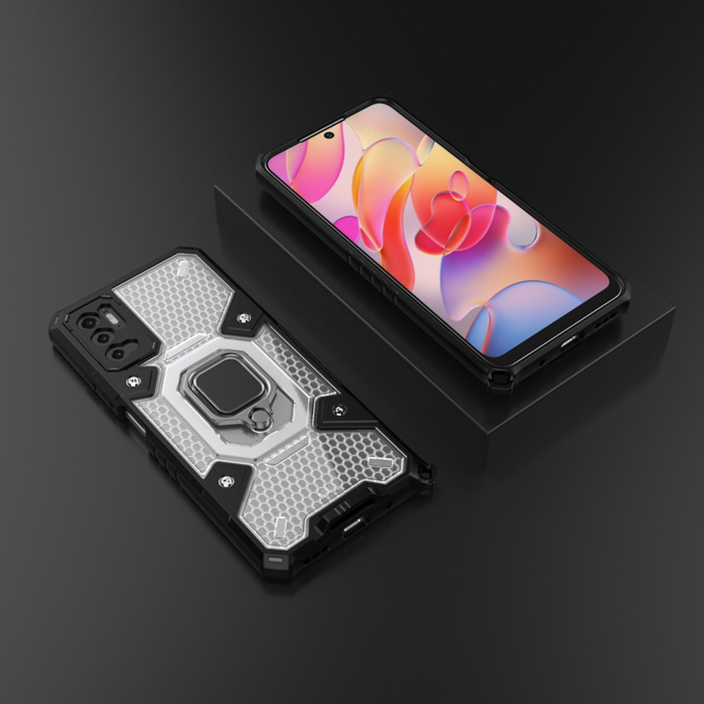 Противоударный чехол с Innovation Case c защитой камеры для Xiaomi Poco M3 Pro / Redmi Note 10 5G