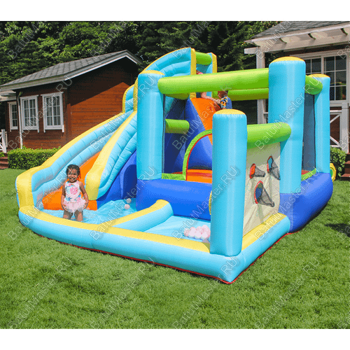 Батут домашний "Водная горка 2" 4,5*4*2,6 м