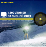 Фонарь налобный Nitecore HU60 1600 люмен с пультом дистанционного управления