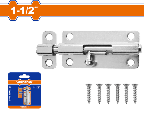 Шпингалет накладной 1-1/2" (12/360) WADFOW WCX2K15