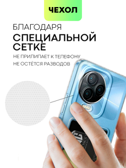 Чехол BROSCORP для Infinix Note 12 (2023);Infinix Note 12 Pro 4G (арт. INF-N12P-TPU-01-POCKET)