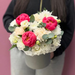 Коробка цветов "Peony Sunset" #79