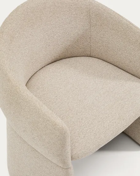 Стул Bosca из бежевого шенилла