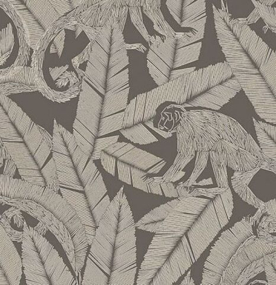 Обои этнические с обезьянами TRI002