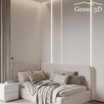 Гипсовая панель Simple-4 LED