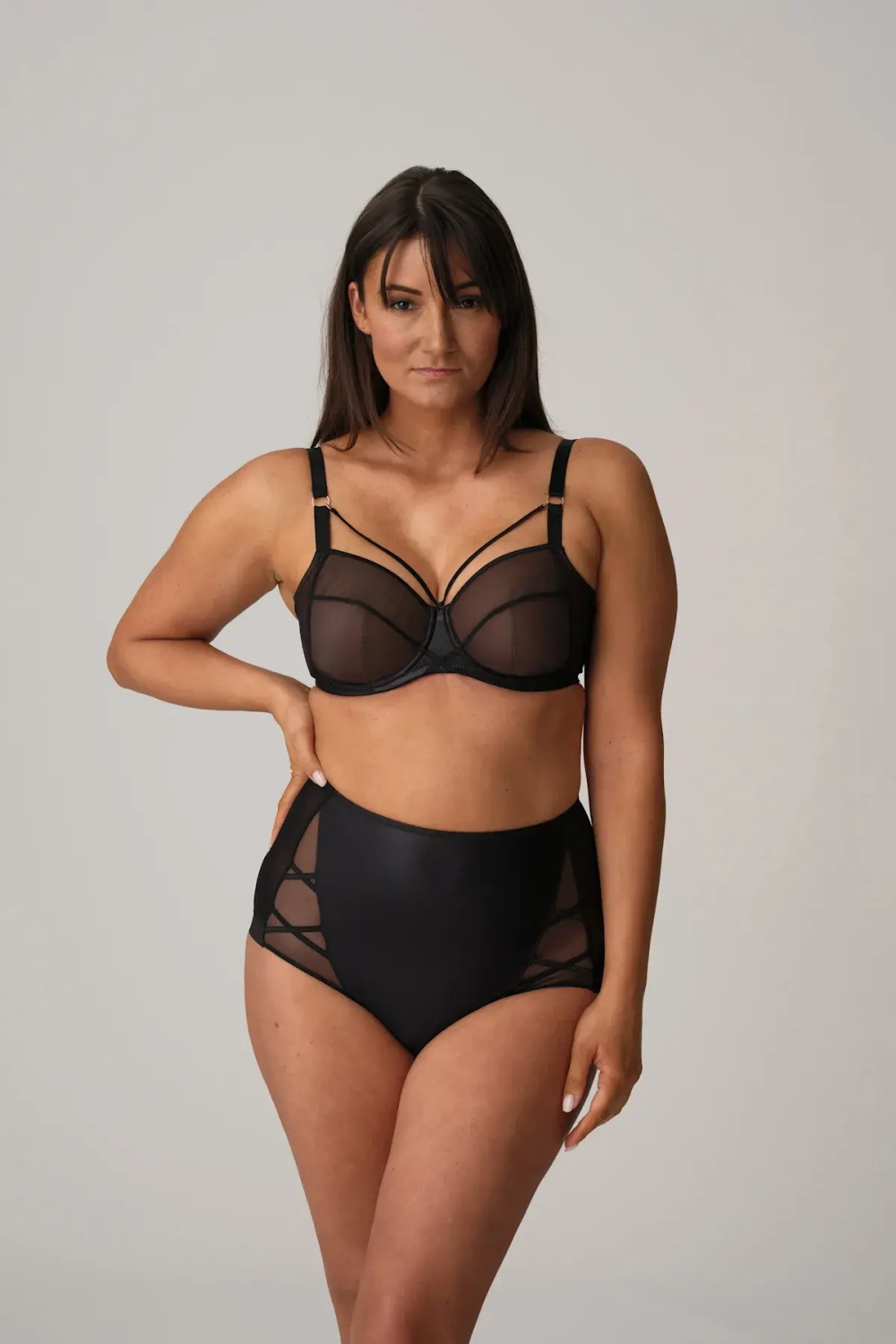 PRIMADONNA Twist Zipolite Трусы с высокой талией, черный