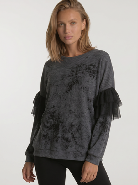 Свитшот с воланами