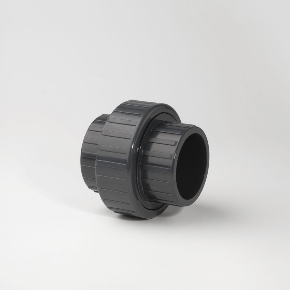 Муфта разборная ПВХ (НПВХ) под клей, EPDM (Ру10-16), PLIMAT, Португалия