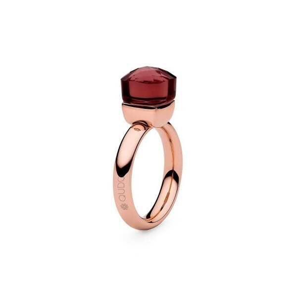 Кольцо Qudo Firenze ruby 17.2 мм 610214 R/RG размер 17,2