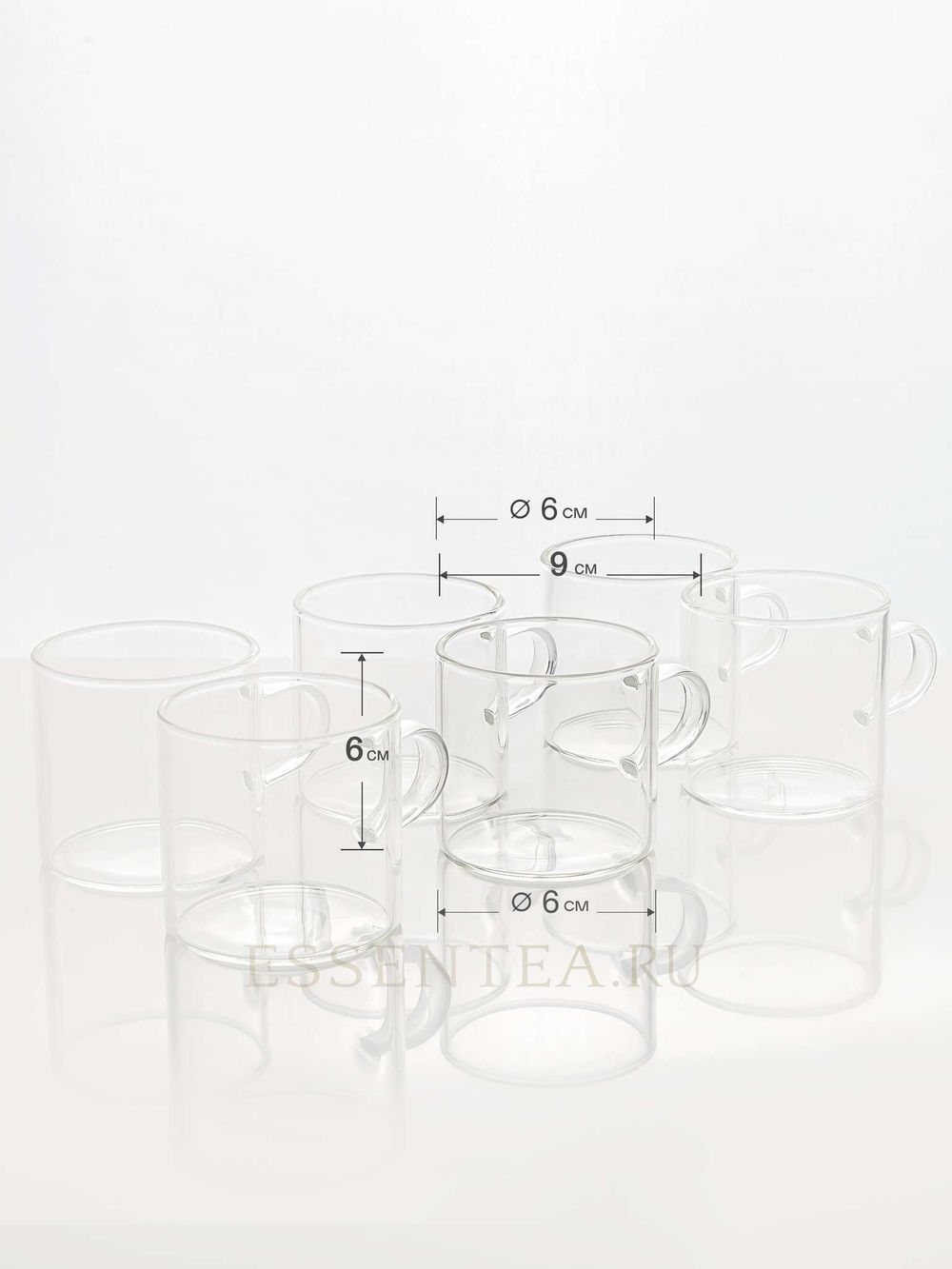 чашка стеклянная 100 мл размеры