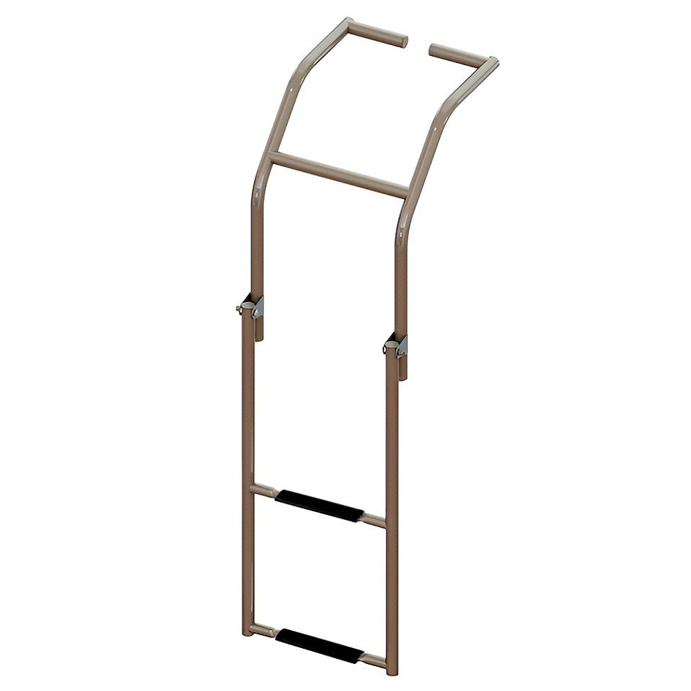 Трап складной для надувных лодок, 2 черных ступени (ширина 325 мм.) (10269528)