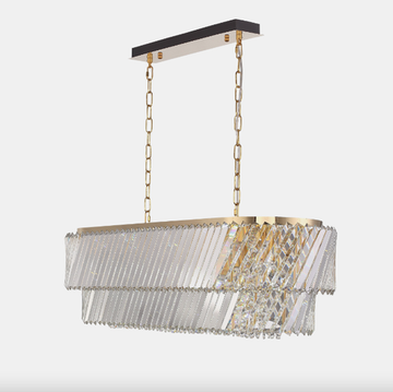 Подвесная люстра 14*Е14 SL6138.303.14 латунь/прозрачный Ritz ST-Luce