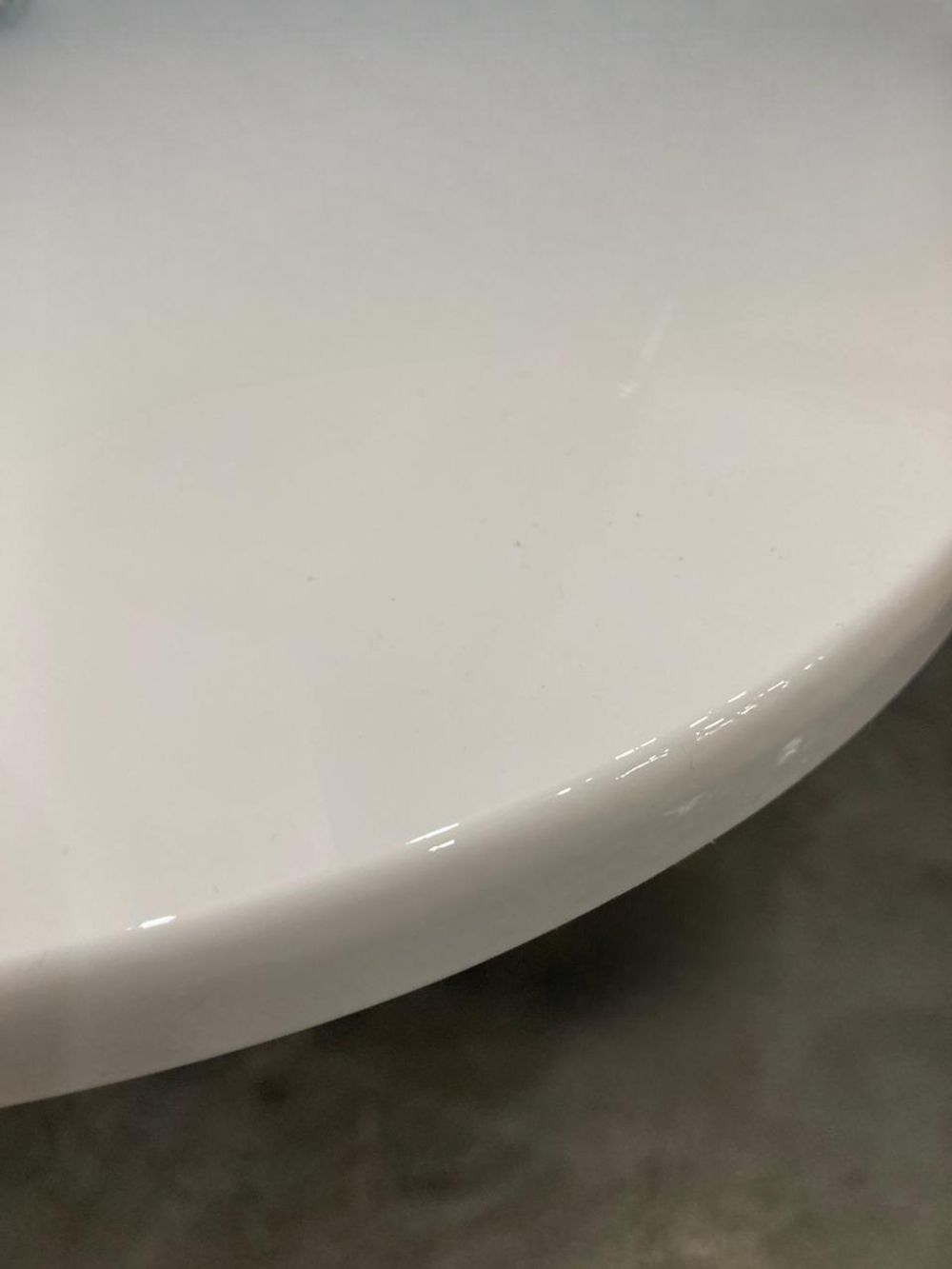 Стол разд Пристенный МДФ подстолье хром Ст-ца белый глянец