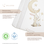 Матрас для пеленания Зайка цвет белый