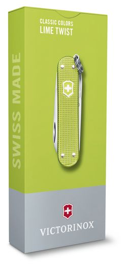 Нож-брелок Victorinox Classic SD Alox Colors "Lime Twist" (0.6221.241G) 4