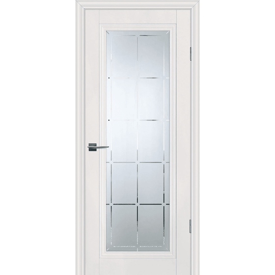 Купить Фото межкомнатной двери экошпон Profilo Porte PSC-35 зефир остеклённая