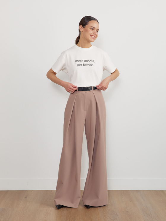 БРЮКИ «ICONIC» КАКАО