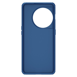 Усиленный двухкомпонентный чехол синего цвета от Nillkin для Oneplus 11, серия Super Frosted Shield Pro