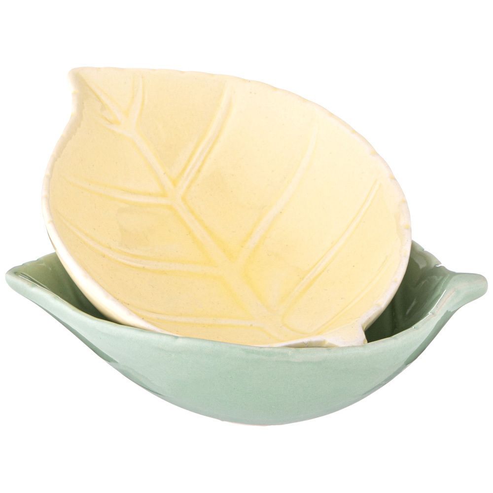 НАБОР СОУСНИКОВ ИЗ 2 ШТ. КОЛЛЕКЦИЯ "LEAF" 13,5*10*3,5 СМ 140 МЛ