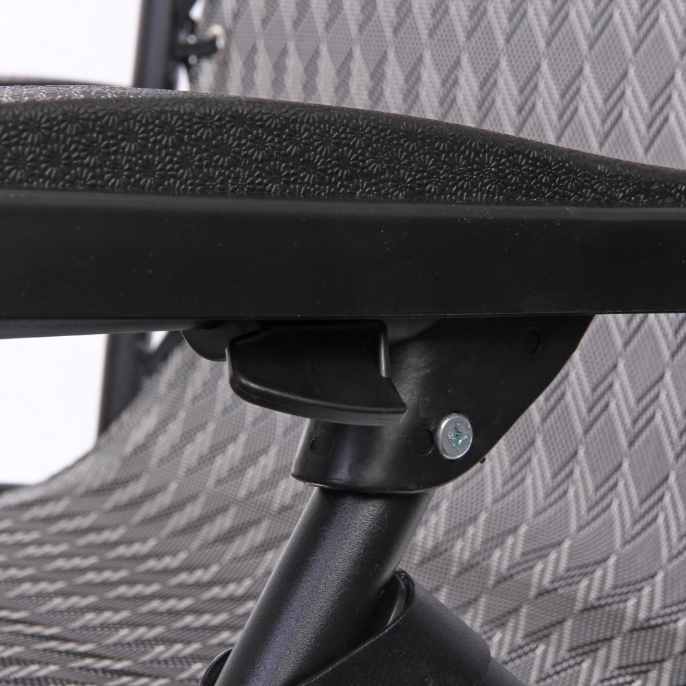 Шезлонг-кресло «Уют»,177*64*113 см с подголовником, 2 положения, соты