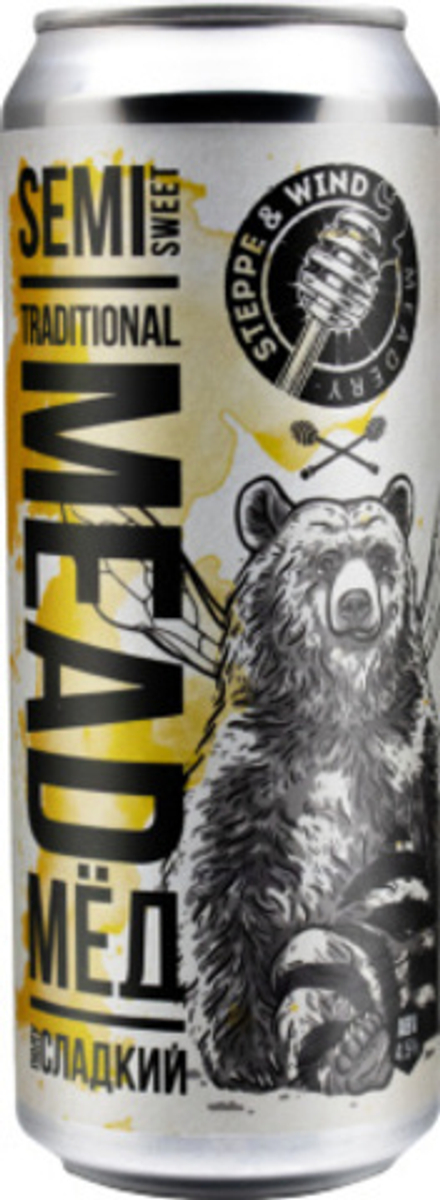 Медовуха Степь и Ветер Мид Традишинал / Mead Steppe & Wind Mead Traditional 0.45 - банка