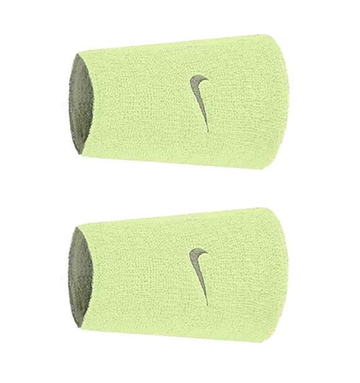 Теннисные напульсники Nike Swoosh Double Wide Reversible 2P - lime/olive