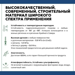Жидкая резина для гидроизоляции HAVEG для ремонта кровли, крыши, Мастика Гидроизол Хавег, однокомпонентная, полимерная, резино-битумная, 20 литров