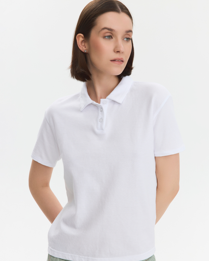 Поло медицинское женское Кадзуари, белый