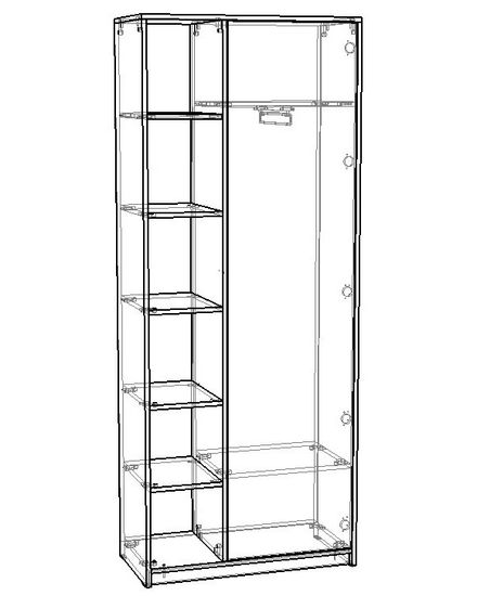 Шкаф ГРАНД-ЛАВОРО-18 правый