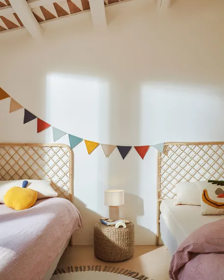 Настольная лампа Bianella, бежевый вельвет