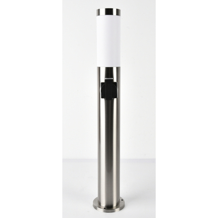 Светильник уличный напольный ЭРА «Беллона» GBF-103-1-SL-0650 230В Е27 IP54 серебро с розеткой