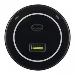 Розетка USB и type C на треке Arte Milano Am-track-sockets-39 399732TS/USB-Type-C Black