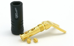 QED (QE1890) Screwloc ABS DUO SPADE 4mm 2 Red 2 Blk Plug, Разъем "Лопатки" 2 красных 2 черных