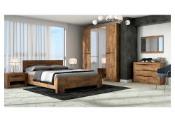 Двуспальная кровать Саманта 160х200 таксония шоколадная