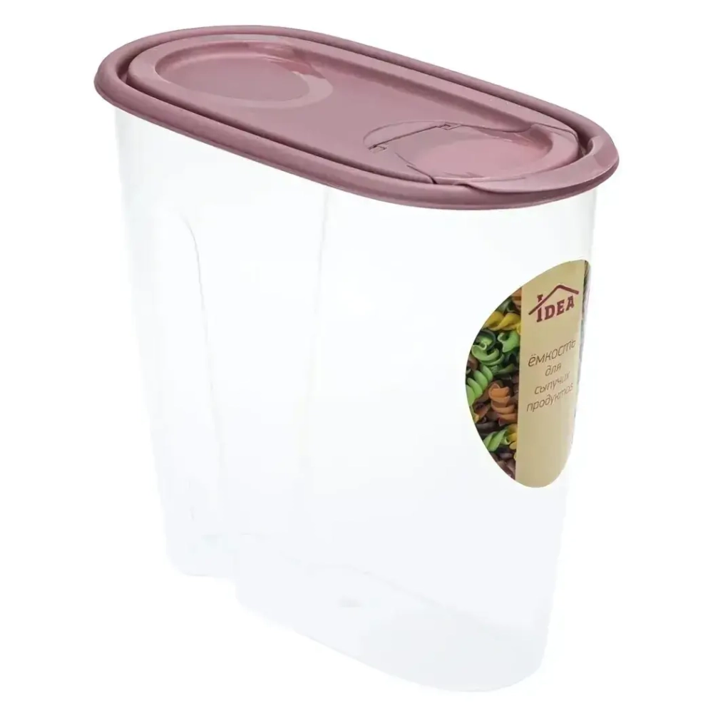 Емкость для сыпучих продуктов 1,5л Ягодный