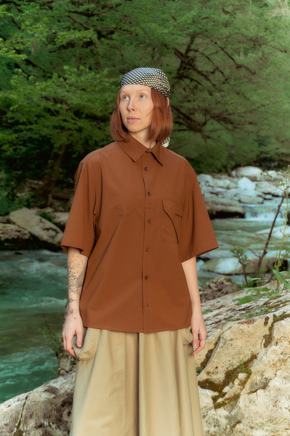 Рубашка Called a Garment Hikercore Shirt "Bear Brown"