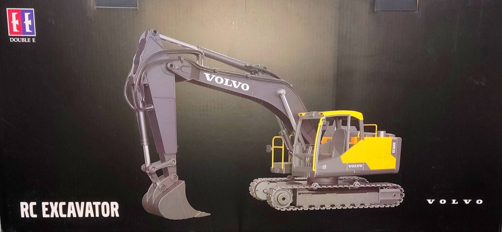 Радиоуправляемый экскаватор Double Eagle Volvo EC160E 1/16, 2.4G, все шестерни и система привода металл , 3 в 1 RTR , E598-003