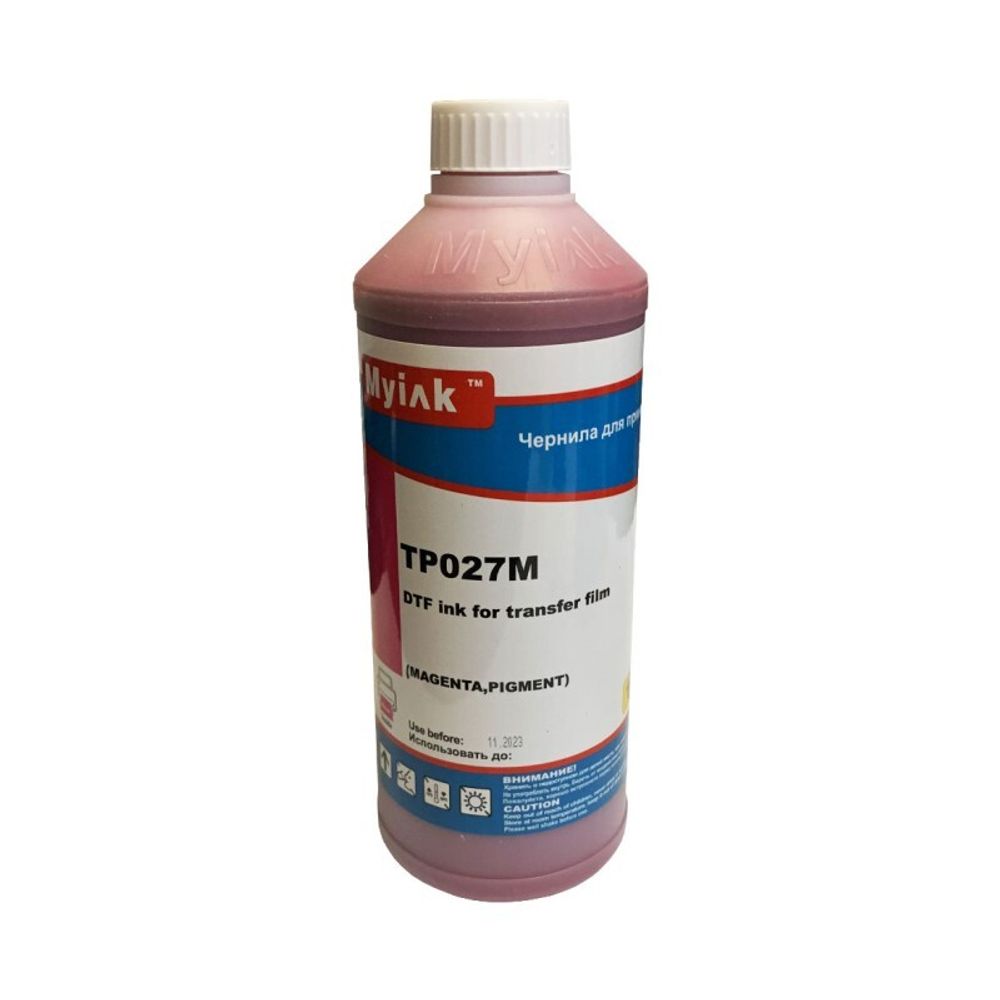 Чернила MyInk TP027M текстильные DTF для EPSON (1л) magenta