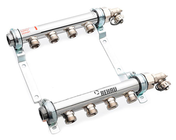 Коллектор Rehau HLV 4 контура для систем радиаторного отопления (арт. 11102061001)