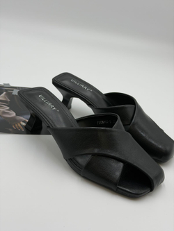 Босоножки женские эко-кожа арт. FECM 102-3 цвет "чёрный"