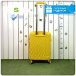 Маленький чемодан Mironpan Model 74, Желтый, S с расширителем