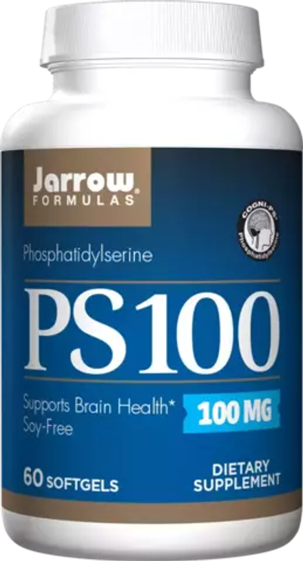 Jarrow Formulas, Фосфатидилсерин, Phosphatidylserine 100 mg, 60 капсул